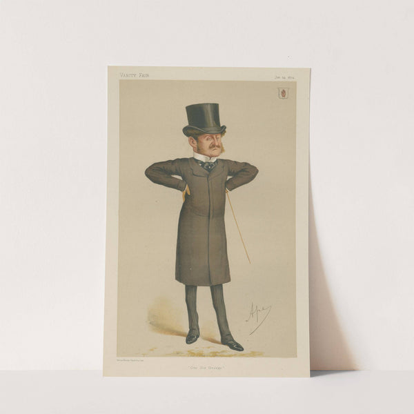 Politicians – ‘Our Sir Gearge (sic)’. Sir George Orby Wombwell. 24 January 1874 (1874) by Carlo Pellegrini