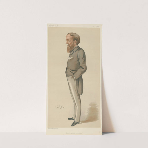 Politicians – ‘Palmerston’s Secretary’. The Hon. Anthony Evelyn Melbourne Ashley. November 17, 1883 (1883) by Leslie Matthew Ward