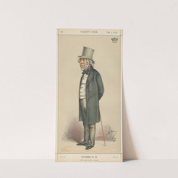 Politicians – ‘The Cool of the evening’. Lord Houghton. 3 September 1870 (1870) by Carlo Pellegrini