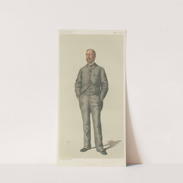 Politicians – Vanity Fair. ‘Brighton’. Mr. William Thackerey Marriot. 24 March 1883 (1883) by Théobald Chartran