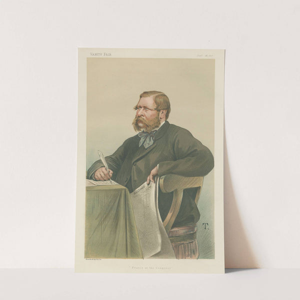 Politicians – Vanity Fair. ‘France at the Congress’. Mr. William Henry Waddington.’ 28 September 1878 (1878) by Théobald Chartran