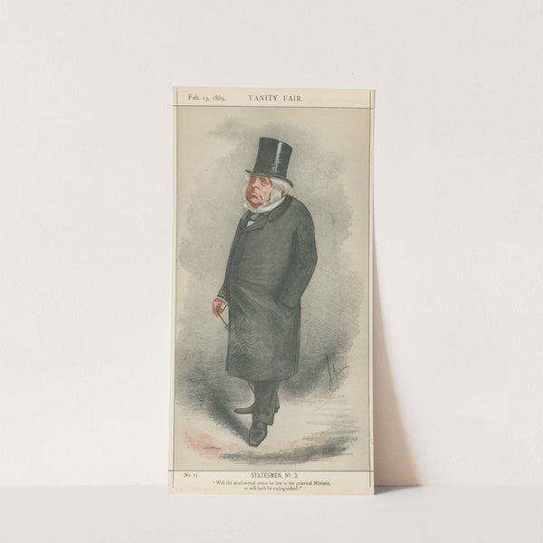 Politicians – ‘Will the sentimental orator be lost in the practical Minister, or will both the extinguished’ The Rt. Hon. John Bright. February 13, 1869 (1869) by Carlo Pellegrini