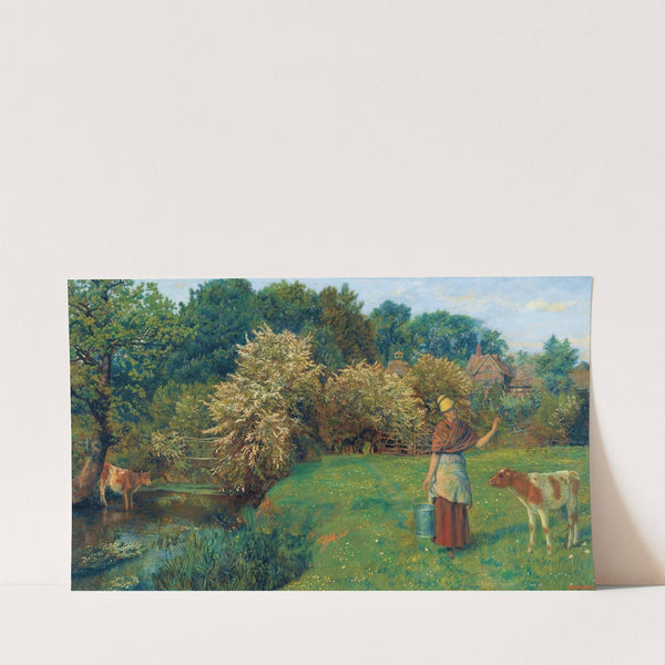 Poll The Milkmaid by Arthur Hughes