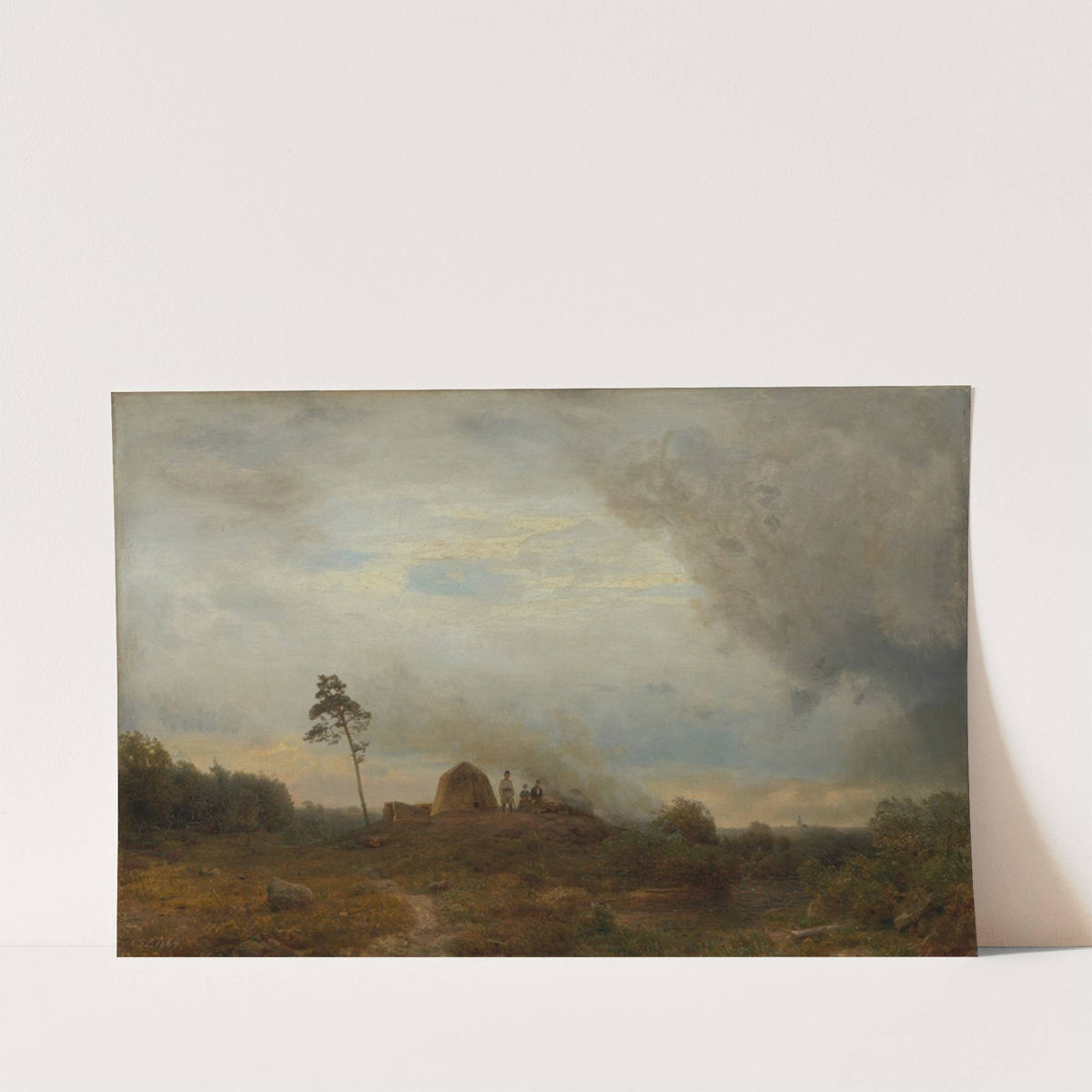 Polnisches Biwak in der Heide by Karl Friedrich Lessing