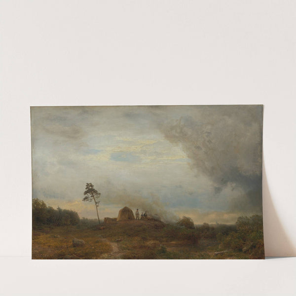 Polnisches Biwak in der Heide by Karl Friedrich Lessing