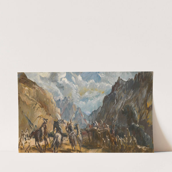 Polo Game At Misgar (1931) by Alexandre Jacovleff