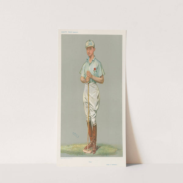 Polo Players – ‘Buck’. Mr. Walter S. Buckmaster. 4 September 1907 (1907) by Leslie Matthew Ward