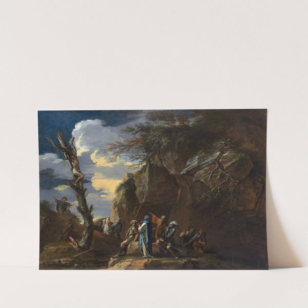 Polycrates’ Crucifixion by Salvator Rosa