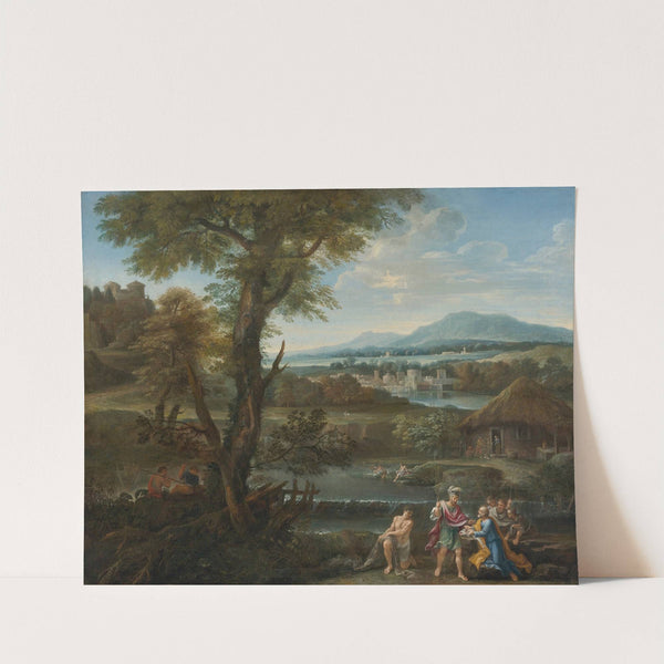 Polycrates Finding His Ring In The Fish by Roman School