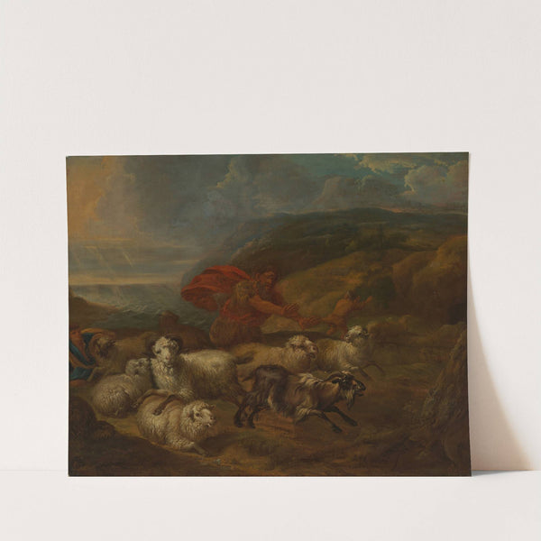 Polyphem mit den fliehenden Gefährten des Odysseus by Michiel Carree