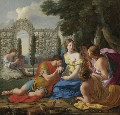 Polyphilus And Polia Accompanied By Nymphs On Island Of Cythera