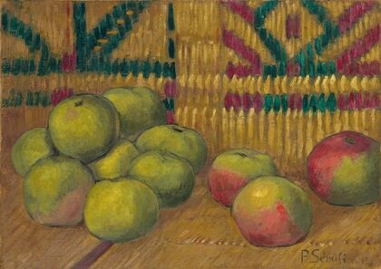 Pommes fond vert