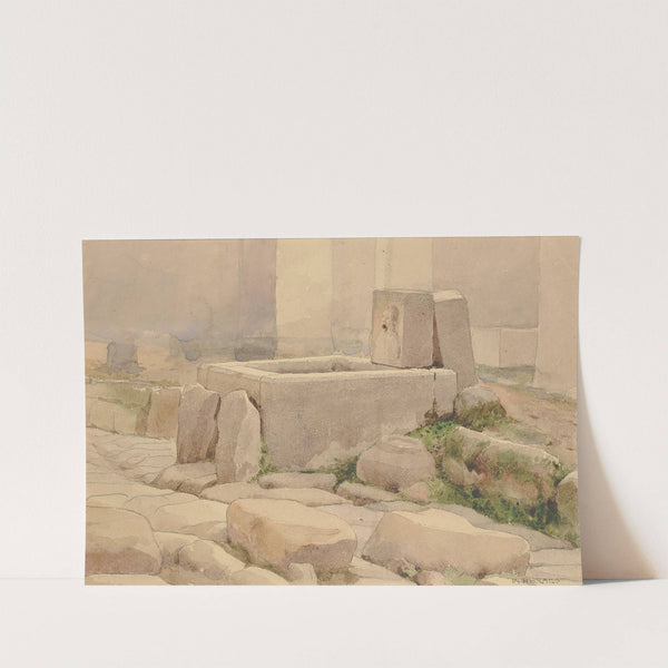 Pompeian Fountain And Horse Trough (1880) by William Henry Holmes