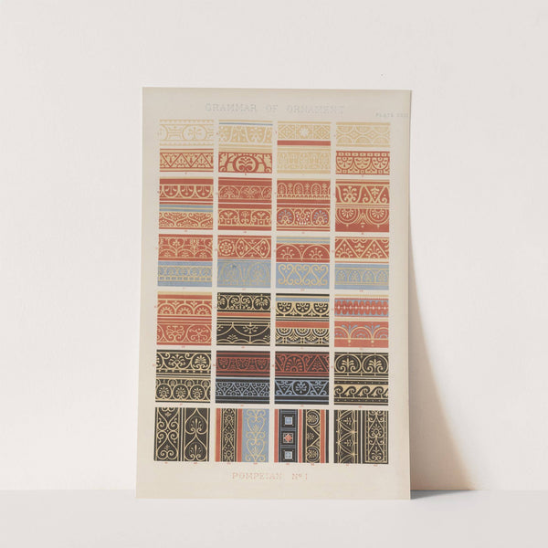 Pompeian No. 1 (1856) by Owen Jones