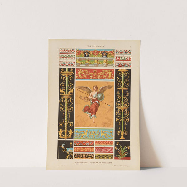 Pompejanisch – Wandmalerei und Bemalte Basreliefs (1887) by Heinrich Dolmetsch