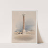 Pompey’s Pillar, Alexandria. (1846-1849) by David Roberts