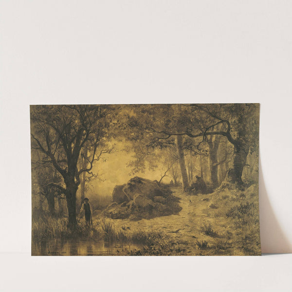 Pond at the Edge of the Wood by Adolphe Appian