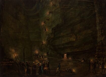 Pond in the Salt Mine at Wieliczka