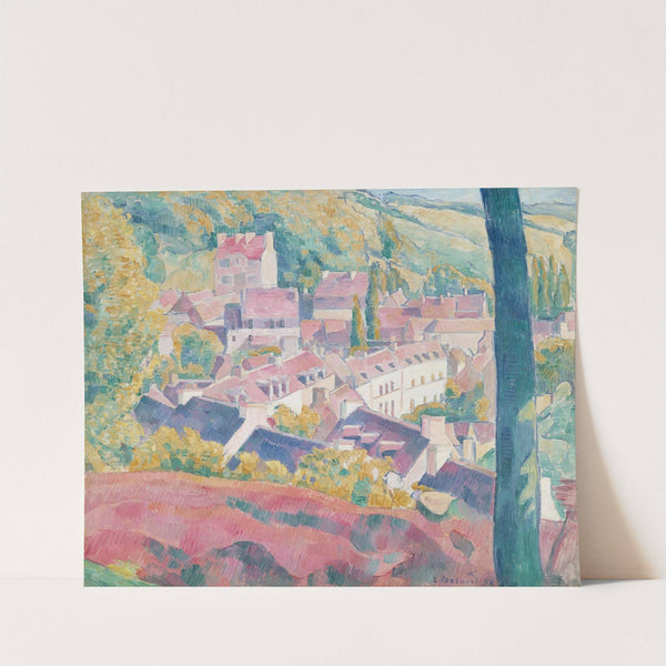 Pont-Aven Seen from the Bois d’Amour (1892) by Emile Bernard