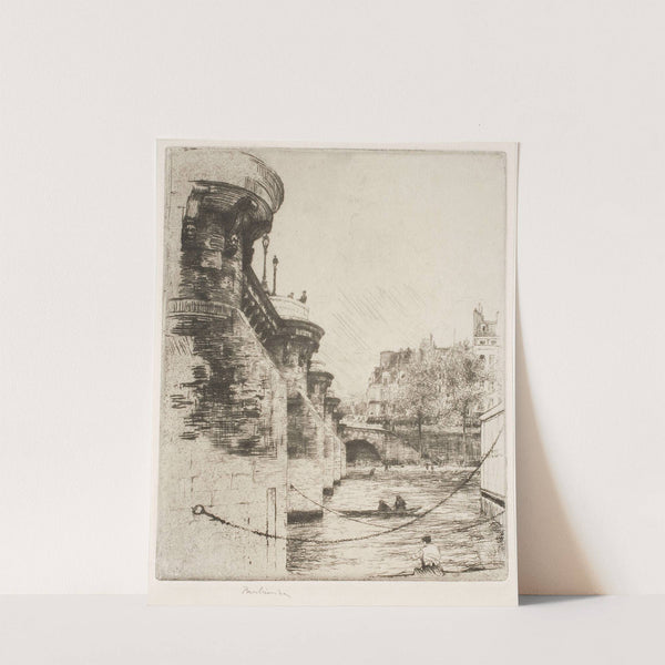 Pont Marie in Paris, state II (1904) by Józef Pankiewicz