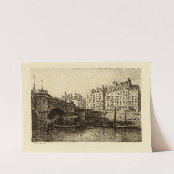 Pont-Neuf et quai Conti (1866) by Alfred Alexandre Delauney
