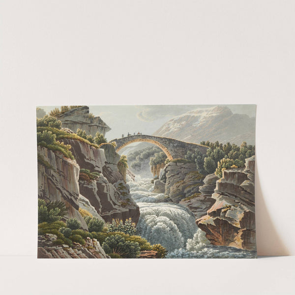 Pont sur l’Aar au passage du Grimsel (1915-1945) by Gabriel Lory the Younger