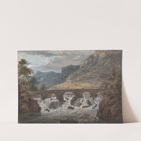 Pont-y-Pier near Llanroost, Denbighshire by Paul Sandby