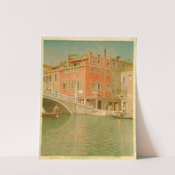 Ponte Cannareggio, Venice, Italy (1937) by Joseph Edward Southall