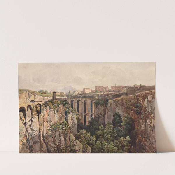 Ponte Clementino in Civita Castellana in Latium by Thomas Ender