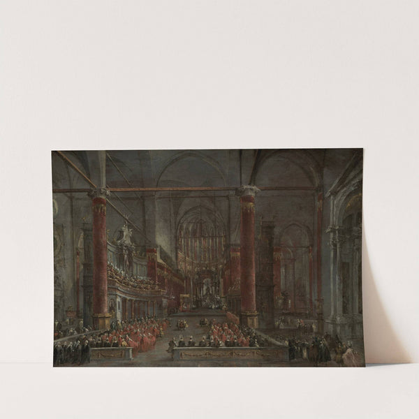 Pontifical Ceremony in SS. Giovanni e Paolo, Venice, 1782 (c. 1783) by Francesco Guardi