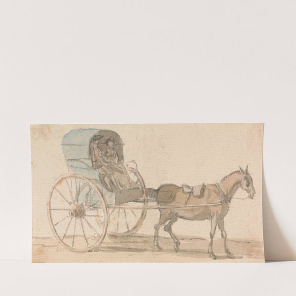 Pony and Hooded Gig by Paul Sandby