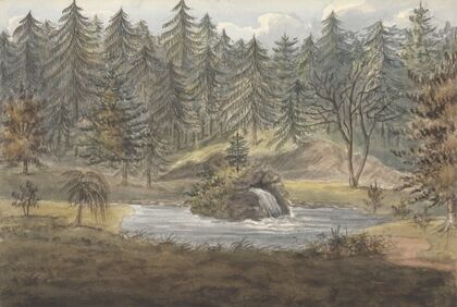 Pool and Falls, Thornery, Sezincote