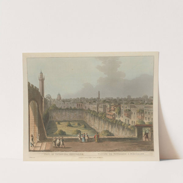 Pool of Bethesda Jerusalem by Luigi Mayer