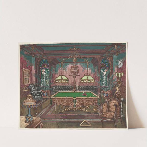 Pool Room, 1890 by Perkins Harnly