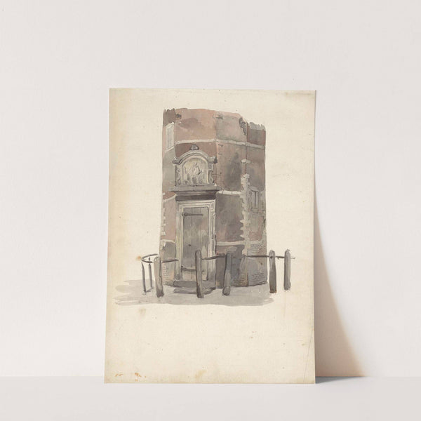 Poortje van het gilde in de St. Anthoniswaag, Amsterdam by Johan Adolph Rust