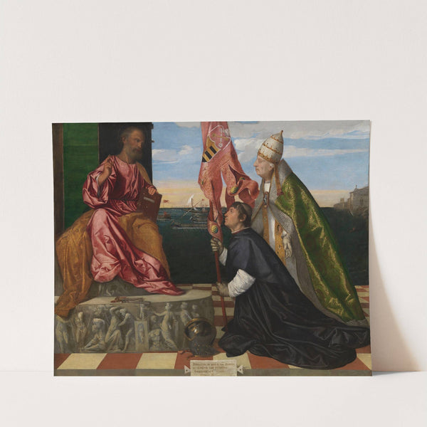 Pope Alexander VI Presenting Bishop Jacopo Pesaro to Saint Peter by Titian