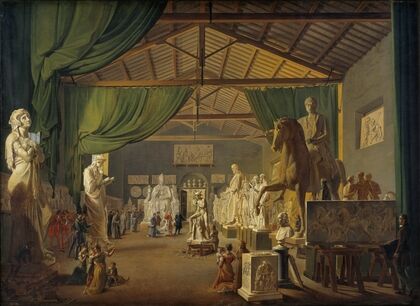 Pope Leo XII Visiting Thorvaldsen’s Studios In The Piazza Barberini, 18 October 1896