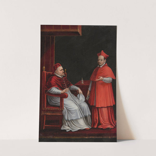 Pope Paul V, seated, with his nephew Scipione Borghese by Ottavio Leoni