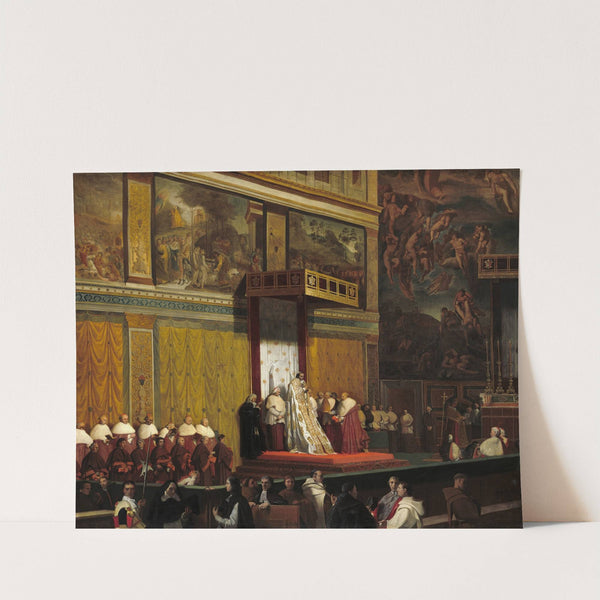 Pope Pius VII in the Sistine Chapel by Jean Auguste Dominique Ingres