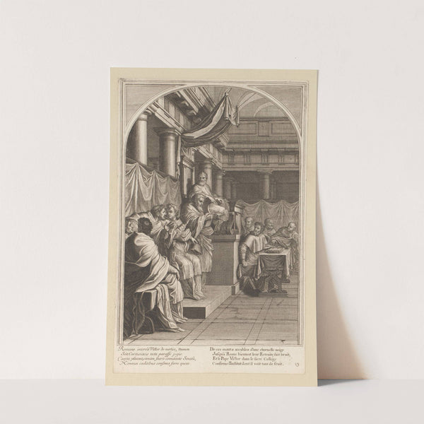 Pope Victor III confirms the order of the Carthusians (1623-1676) by François Chauveau