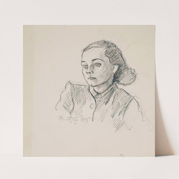 Popiersie młodej kobiety by Ivan Ivanec