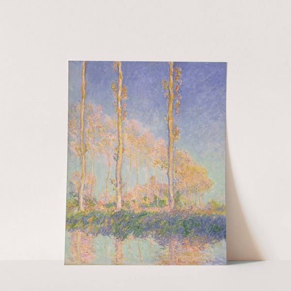Poplars (1891) by Claude Monet