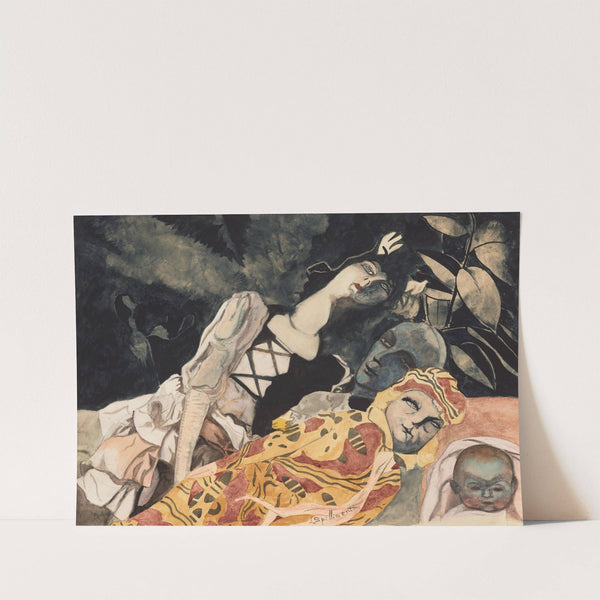 Poppen. Drie generaties (1933) by Léon Spilliaert