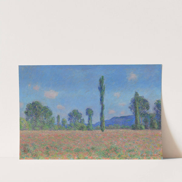 Poppy Field (Giverny) (1890) by Claude Monet