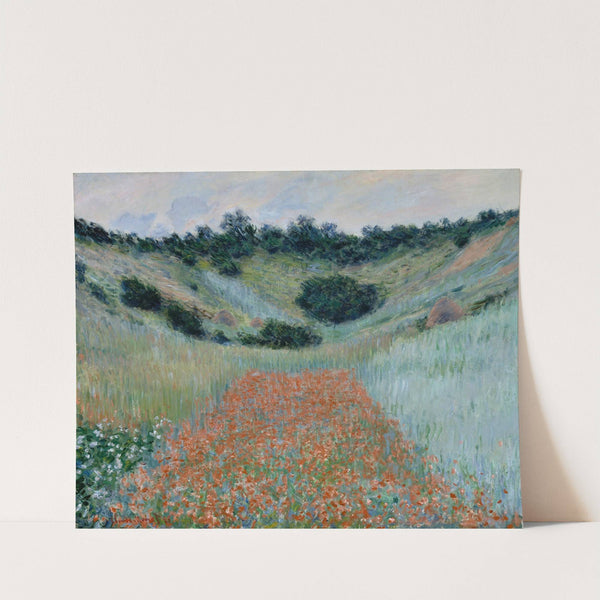 Poppy Field in a Hollow near Giverny (1885) by Claude Monet