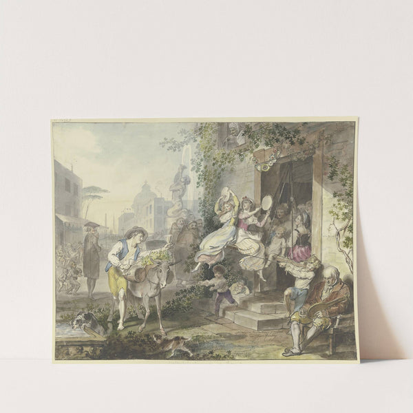 Popular amusements in Rome by Johann Heinrich Ramberg