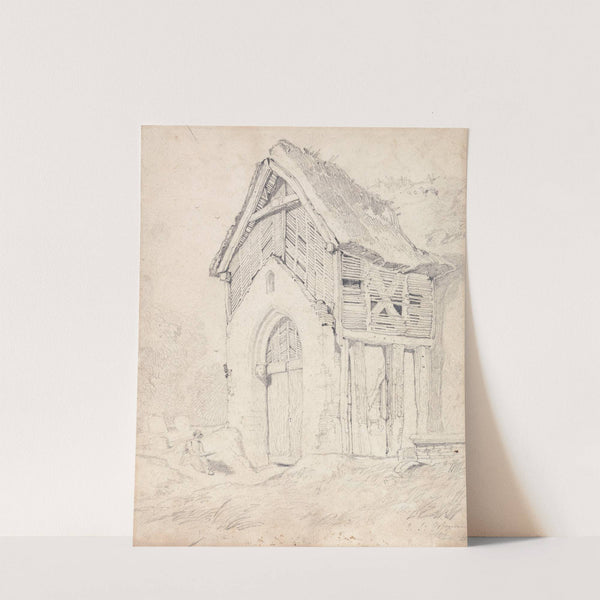 Porch and Belfry of Thurgarton Church, Norfolk (ca. 1810) by John Sell Cotman