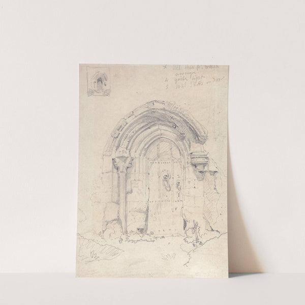 Porch of the Church of Stratton Saint Mary’s, Norfolk by John Sell Cotman