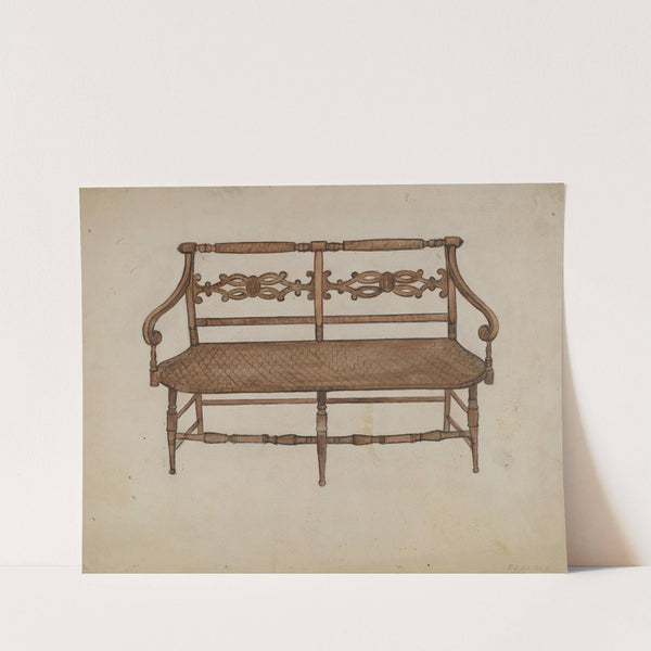 Porch Settee (one of a pair) by Edna C. Rex