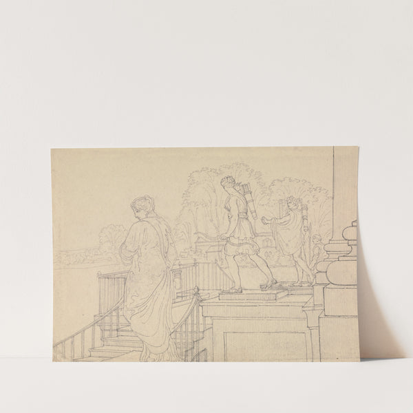 Porch with Statuary, Easton Neston, Northants by Charles Hamilton Smith